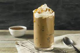 Large caramel iced coffee (473 ml)